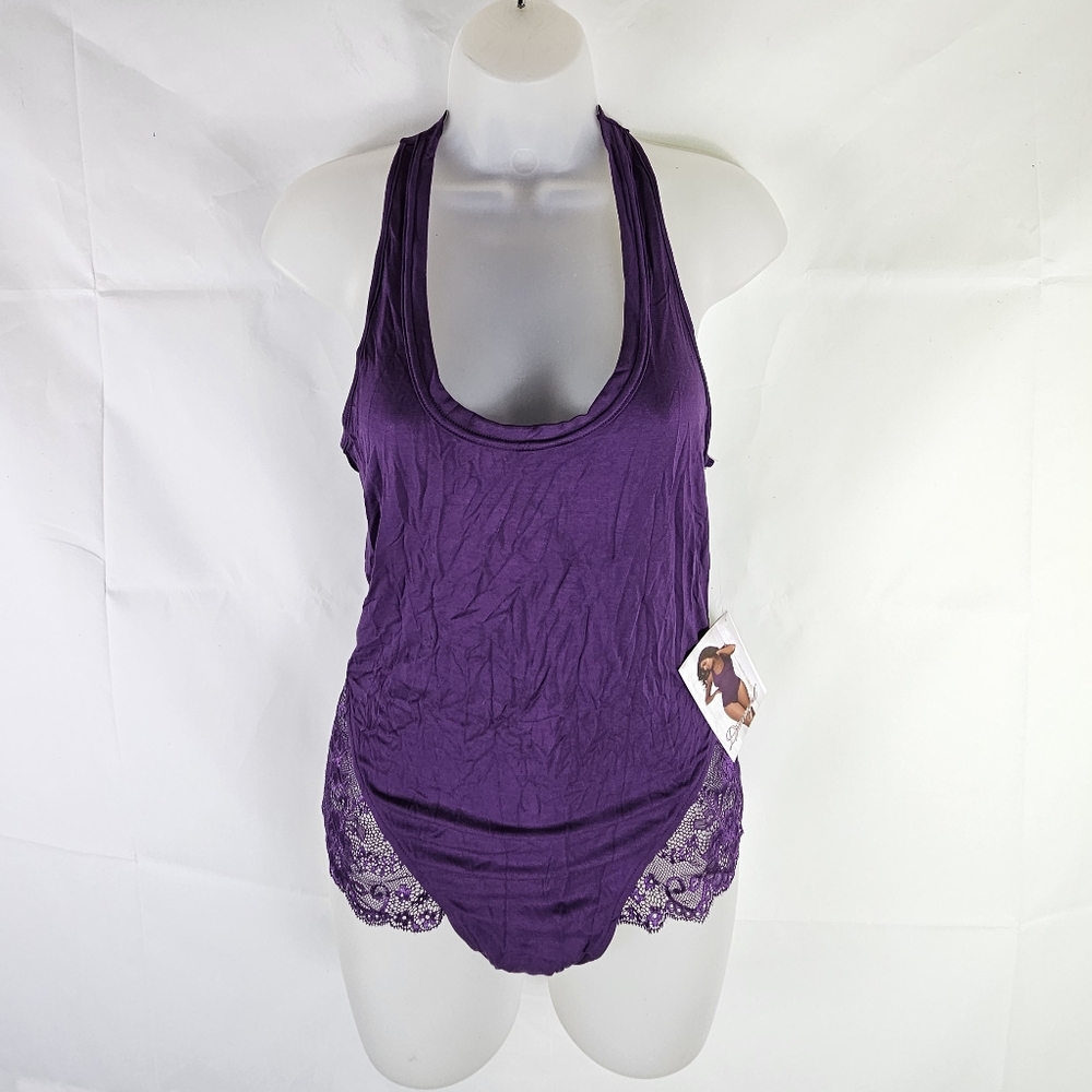 NWT Dreamgirl Lace Bodysuit Womens L Coquette Party New Whimsigoth Summer Sexy